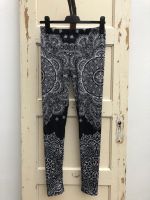 Yoga legging met print zwart/grijs