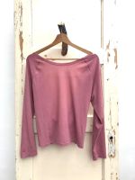 Roze shirt met open rug